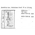 Kneading 'G' Arm Assy SS 55M/M Kneading 'G' Arm Assy SS 55M/M